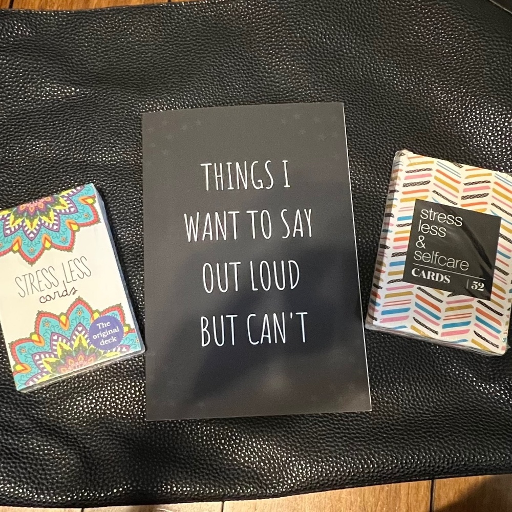 Journal and stress less cards
